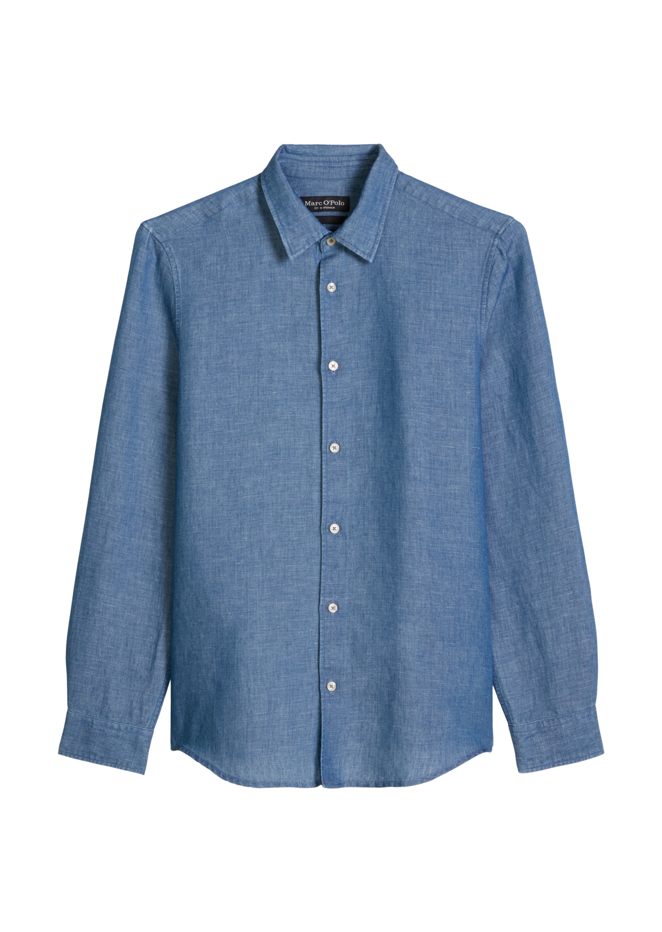 Marc O'Polo Regular Fit Hemd in Blau: Vorderseite