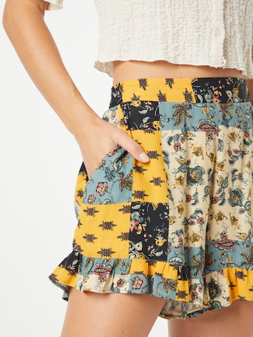 Nasty Gal Wide leg Trousers in Yellow