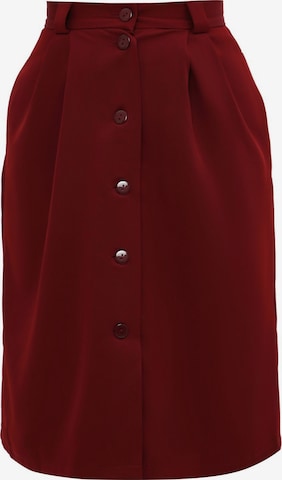 Awesome Apparel Rok in Rood: voorkant