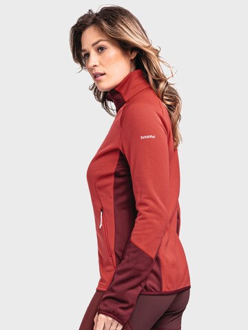 Schöffel Functionele fleece jas 'Lodron' in Rood