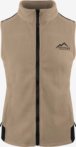 Gilet de sport 'Barrie' normani en beige : devant