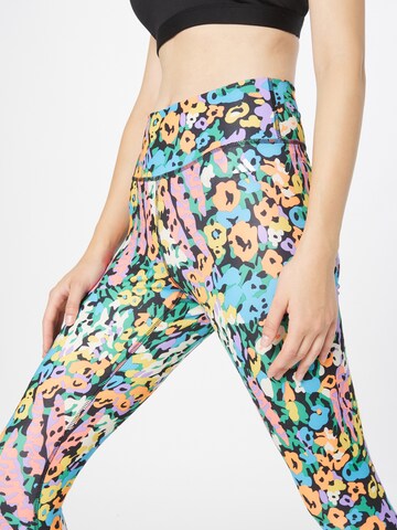 ADIDAS PERFORMANCE Skinny Workout Pants 'Train Essentials Printed High-Waisted' in Mixed colors