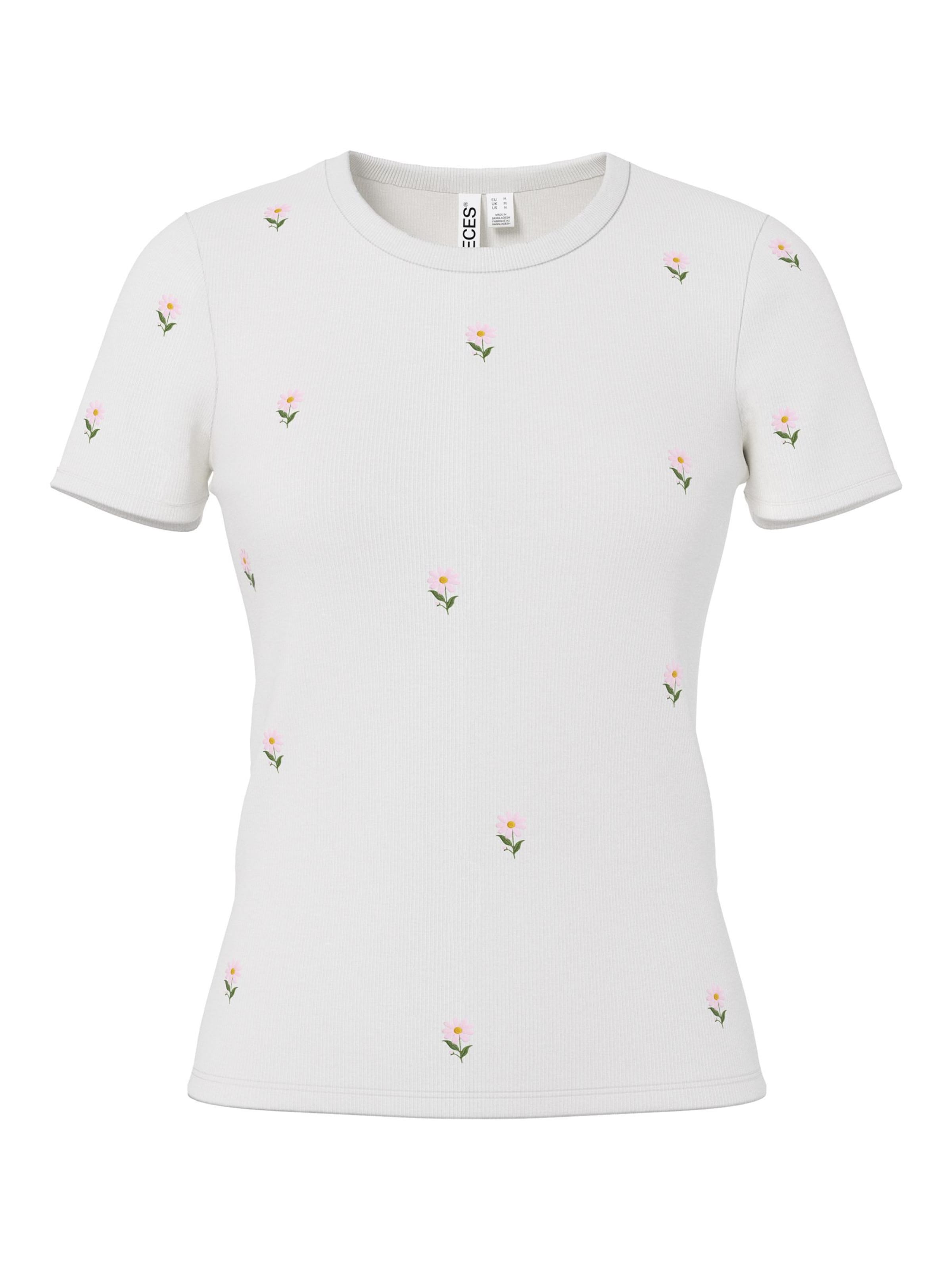 Maglietta di PIECES in bianco: frontale