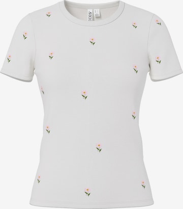 Maglietta di PIECES in bianco: frontale