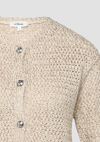 s.Oliver Gebreid vest in Beige