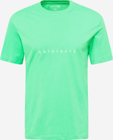 JACK & JONES Koszulka 'Copenhagen' w kolorze zielony: przód