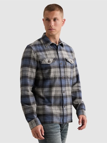 PME Legend - Ajuste regular Camisa 'Overshirt with check pattern and chest pockets' en lila