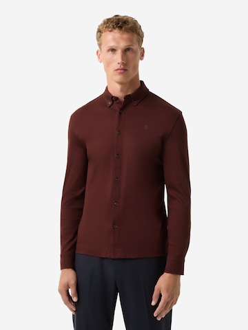 BOGNER Slim Fit Hemd 'Franz' in Rot: Vorderseite