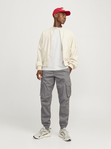 JACK & JONES Tapered Cargobroek in Grijs