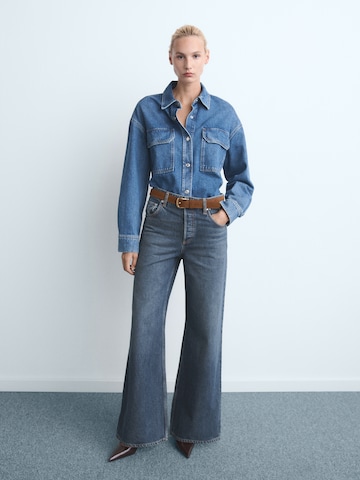 MANGO Разкроени Дънки 'Seattle' в синьо