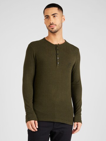 Key Largo - Camisa 'TARGET' em verde: frente