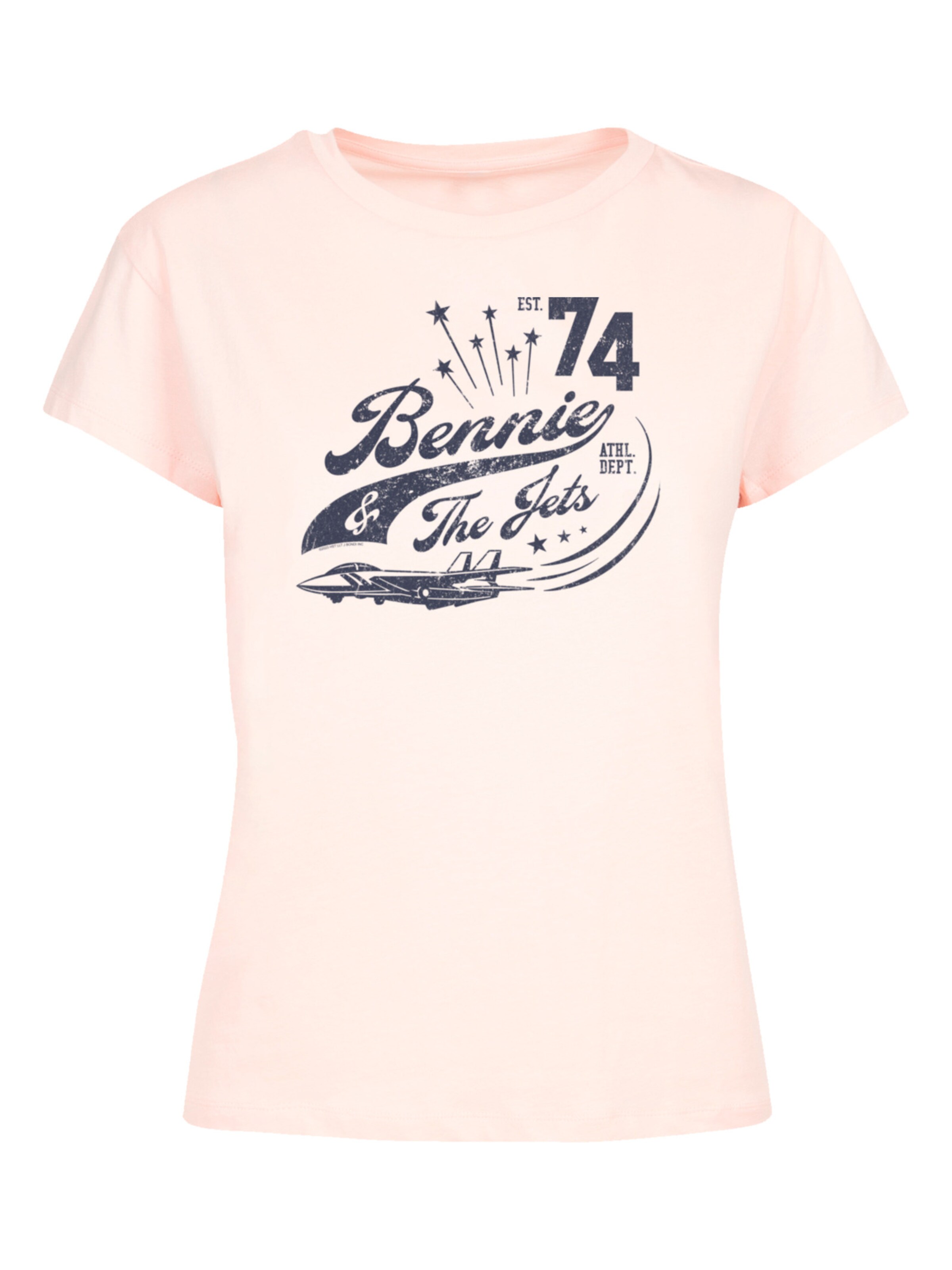 F4NT4STIC Shirt 'Elton John Bennie And The Jets' in de kleur Donkerblauw / Rosa, Productweergave