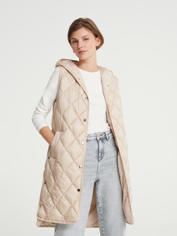 Gilet 'Wiamant' OPUS en beige : devant