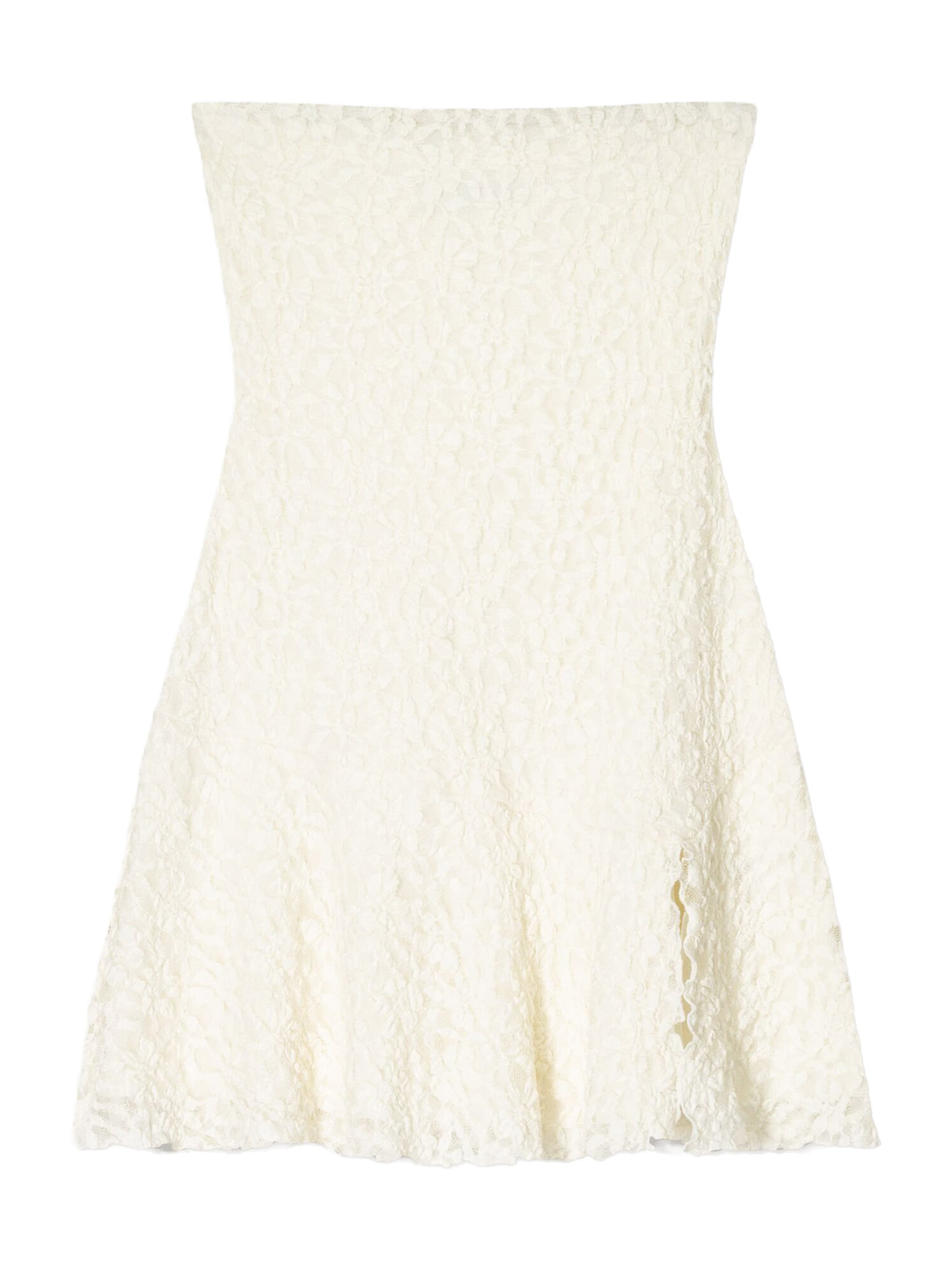 Bershka Dress in Beige: front