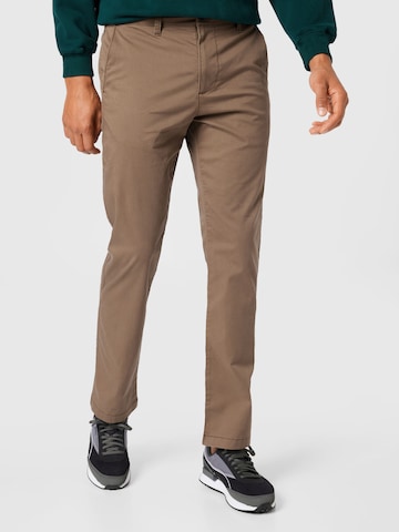 HOLLISTER Regularen Chino hlače | rjava barva: sprednja stran