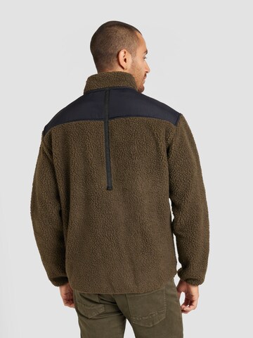 QUIKSILVER Athletic fleece jacket 'Shallow Water' in Green