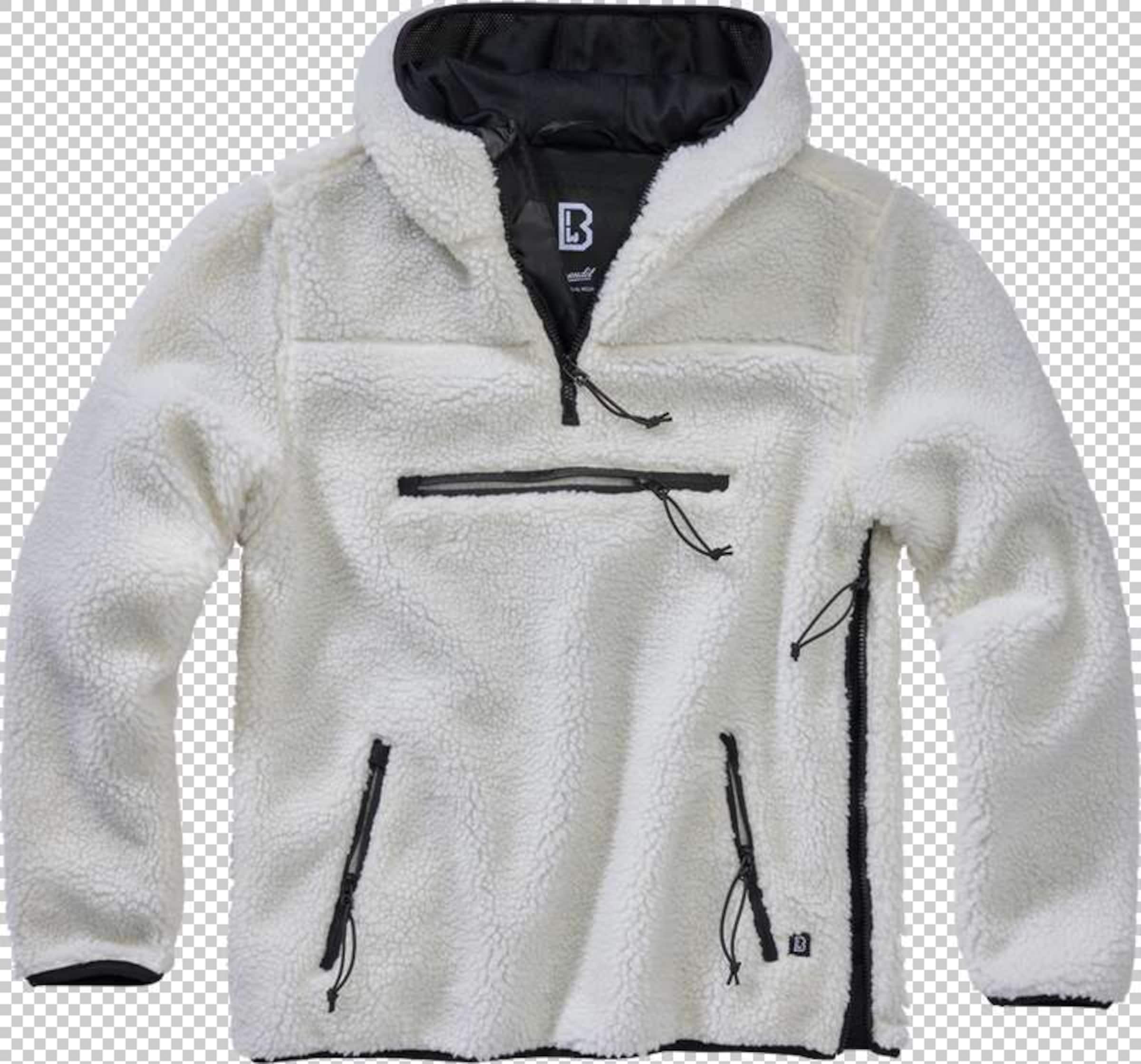 Brandit Флисовая куртка в Белый: спереди