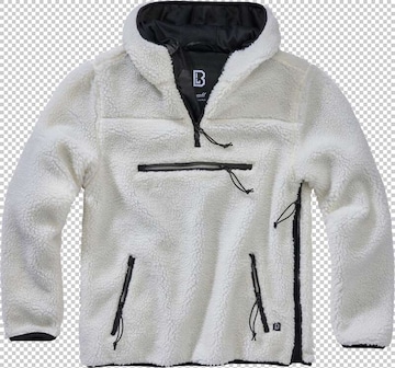 Giacca di pile di Brandit in bianco: frontale