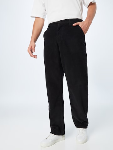 ABOUT YOU Limited Regular Trousers 'Nico' in Black: front