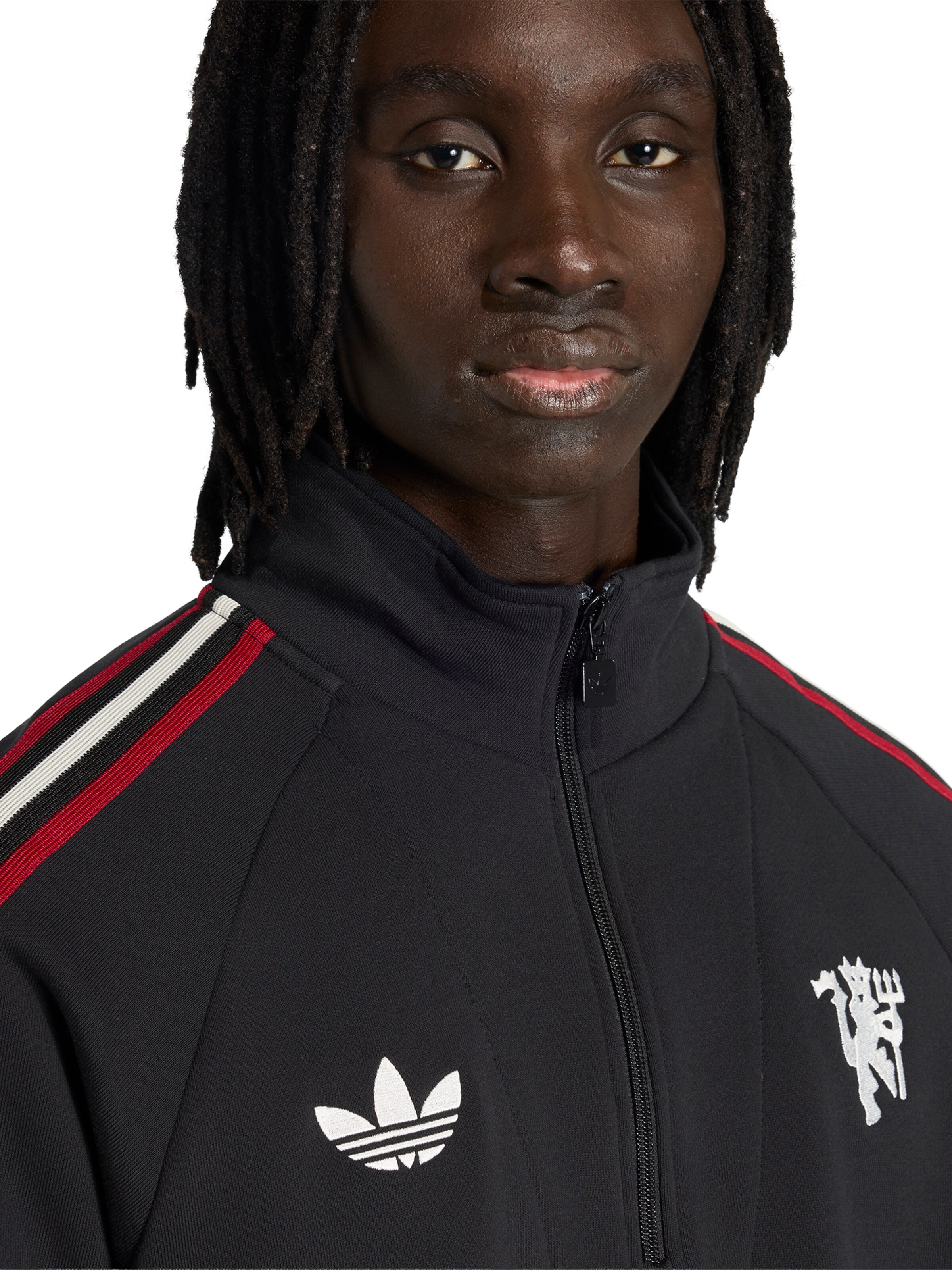 juoda ADIDAS PERFORMANCE Sportinio tipo megztinis 'MUFC'