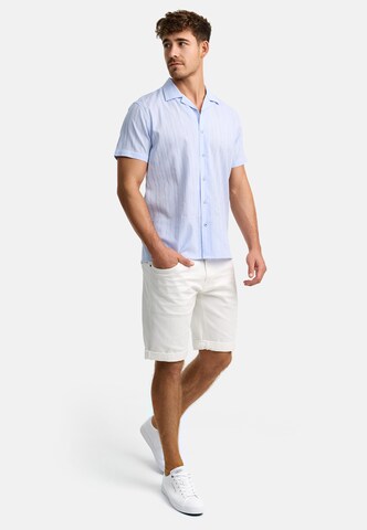 INDICODE JEANS Regular fit Button Up Shirt 'Way' in Blue