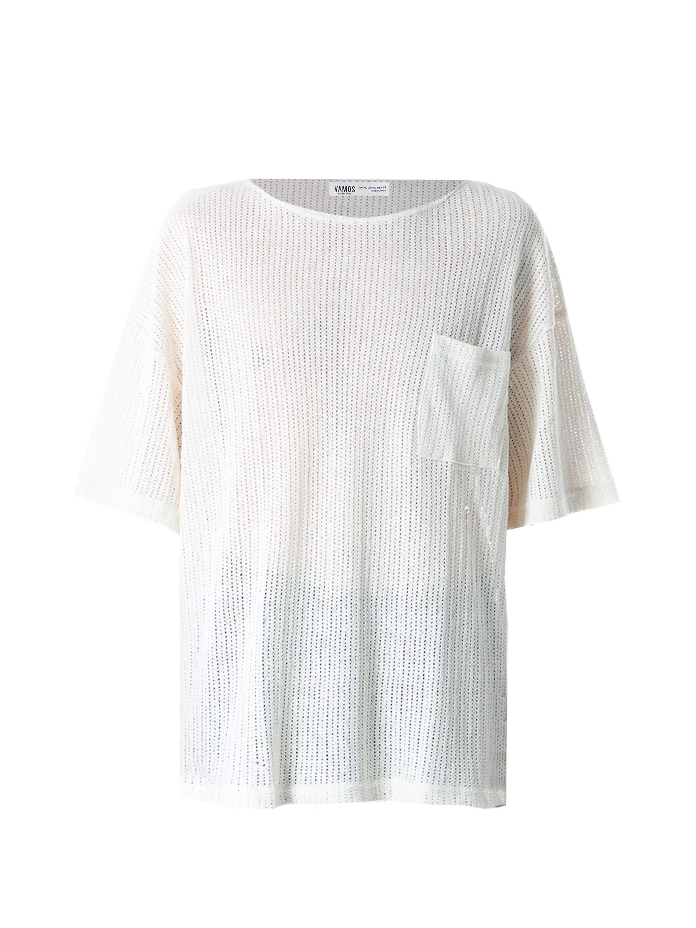 VAMOS CLO Shirt in White: front