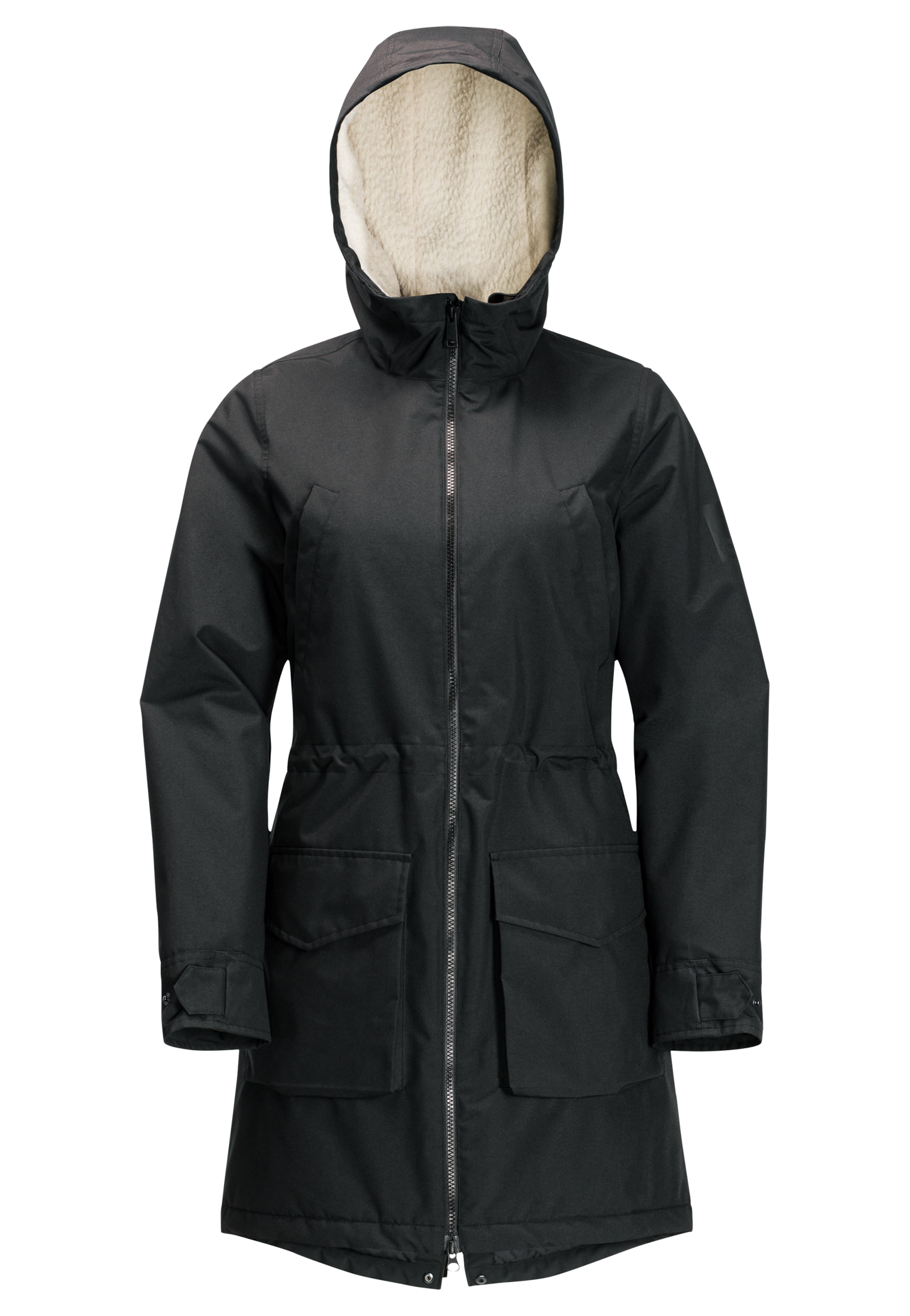 JACK WOLFSKIN Funktionsjacke in Schwarz: Vorderseite
