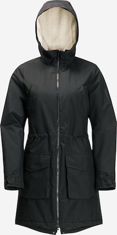 JACK WOLFSKIN Funktionsjacke in Schwarz: predná strana