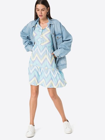 Zwillingsherz Shirt Dress 'Zora' in Blue