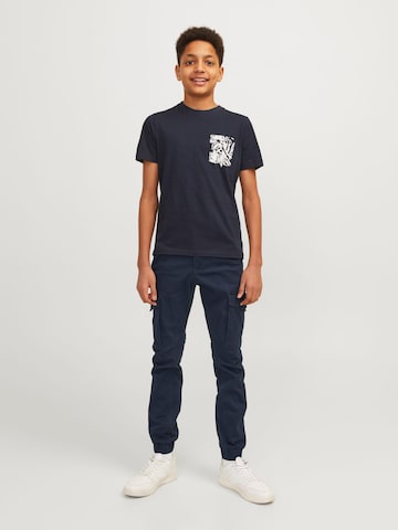 Jack & Jones Junior Baggy Broek 'paul' in Blauw