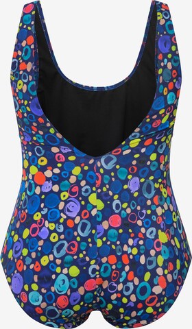 Ulla Popken Minimizer Badpak in Blauw