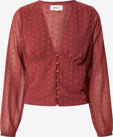 Camicia da donna 'Luna' di ONLY in rosso: frontale