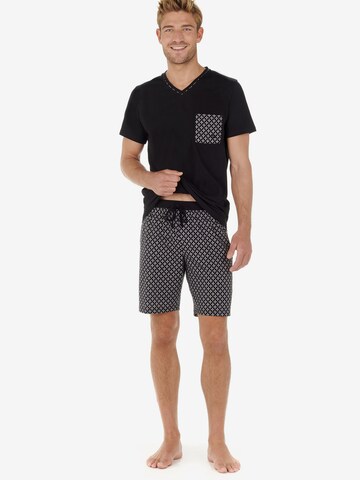 HOM Short Pajamas ' Vince ' in Black: front