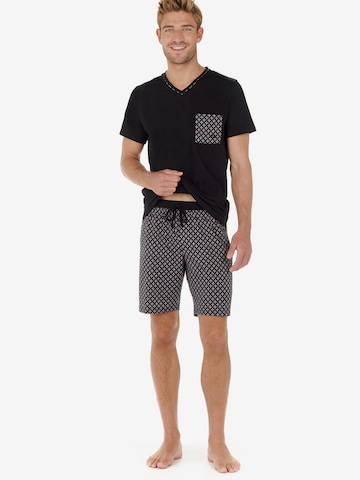 HOM Short Pajamas ' Vince ' in Black: front