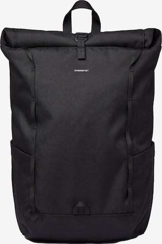 SANDQVIST Backpack 'ARVID' in Black: front
