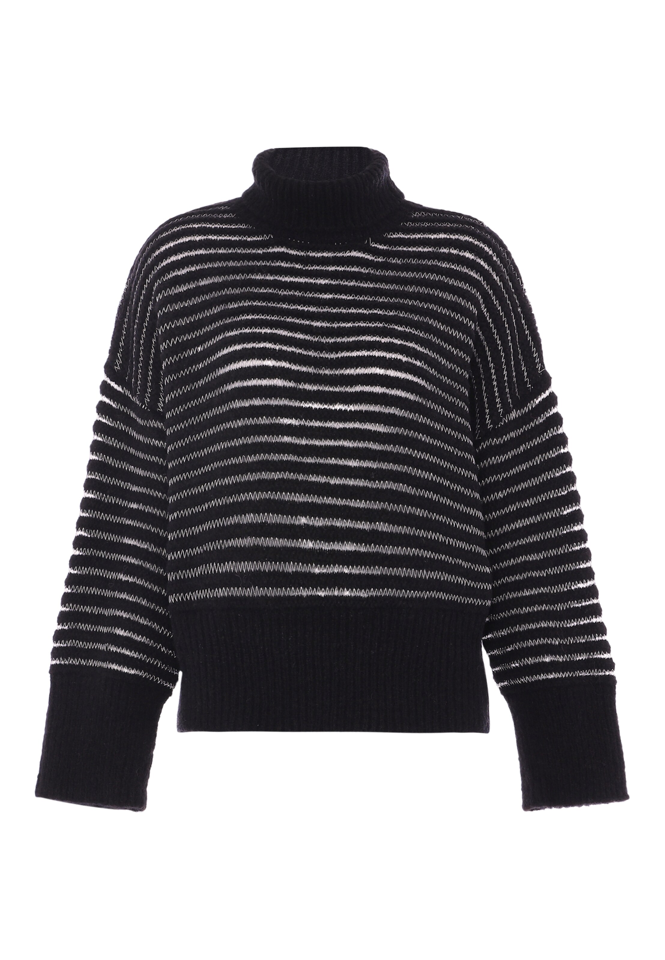 Pull-over caneva en noir : devant
