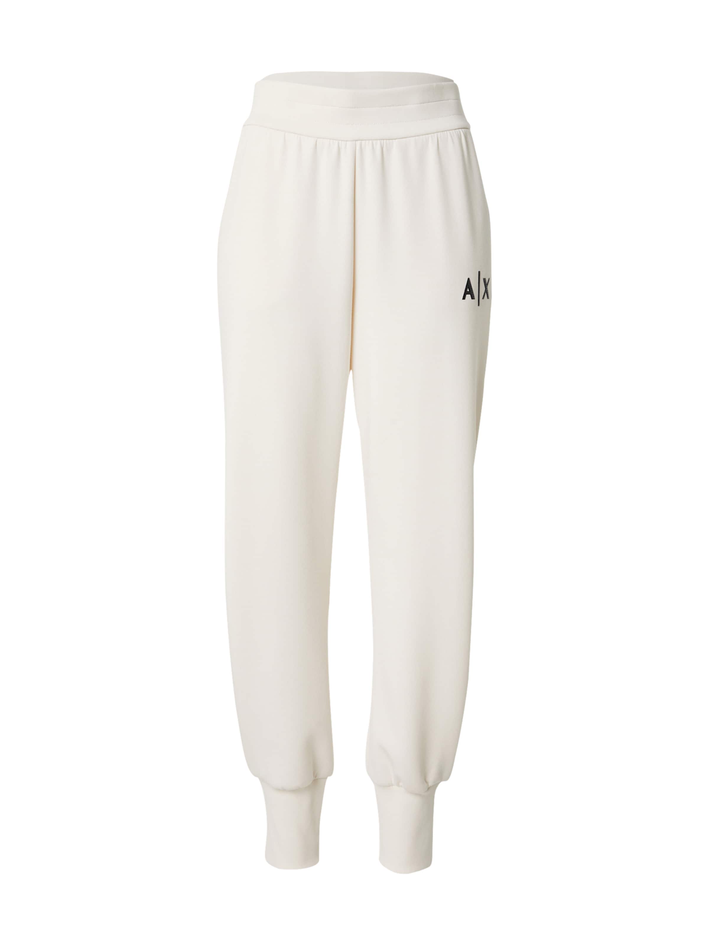 ARMANI EXCHANGE Tapered Byxa i vit: framsida