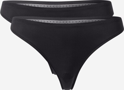 SCHIESSER String en noir, Vue avec produit