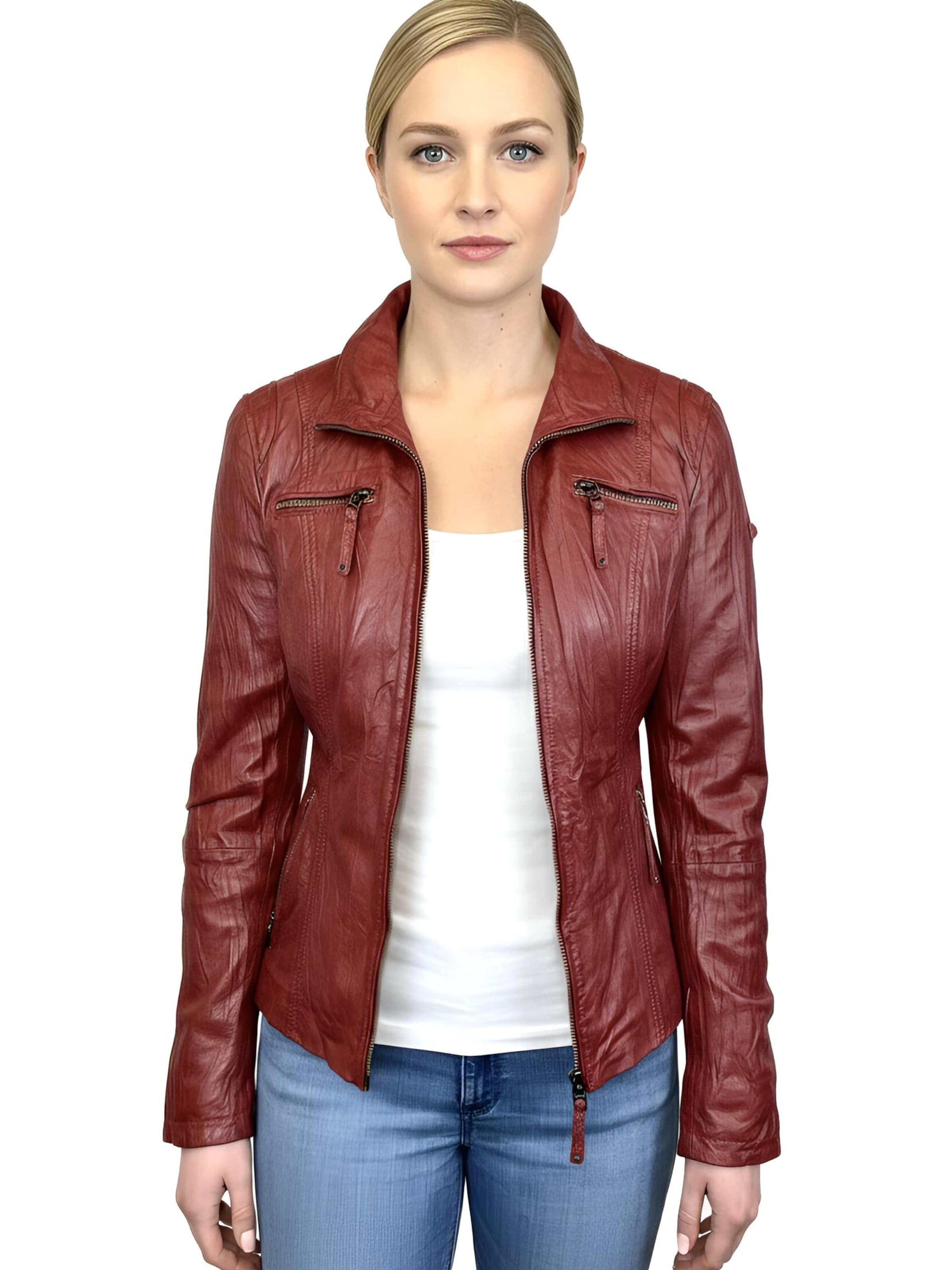 CABRINI Tussenjas 'Francesca' in Rood: voorkant