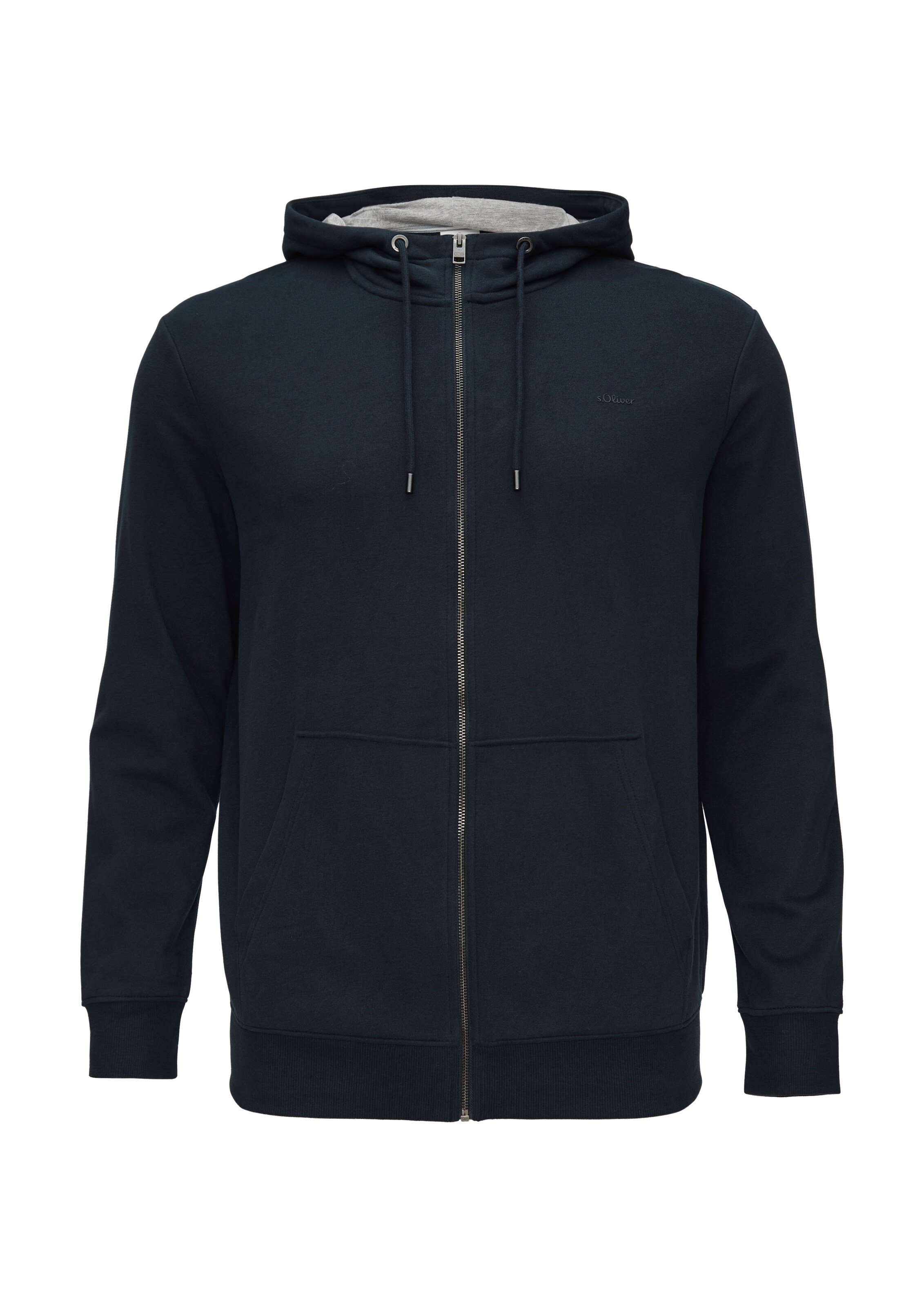 s.Oliver Men Big Sizes Sweatjacke in Blau: Vorderseite
