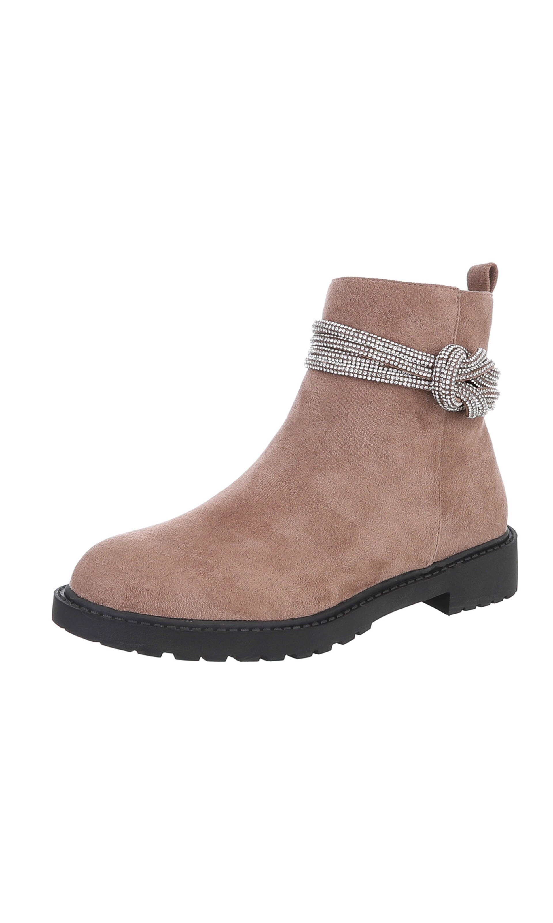 Ital-Design Stiefelette in Braun: Vorderseite