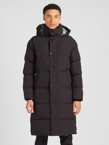 Superdry Winter Coat in Black: front