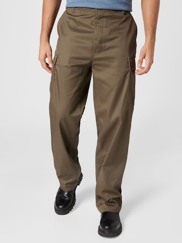 Regular Pantalon cargo Brandit en vert : devant