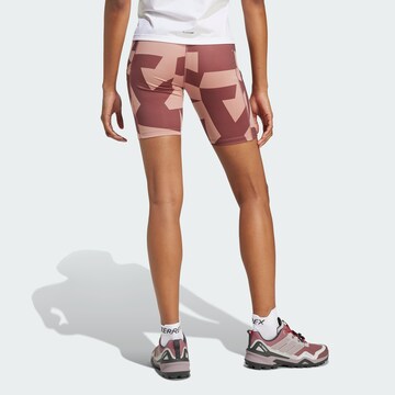 Skinny Pantaloni per outdoor di ADIDAS TERREX in rosa