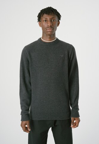 Cleptomanicx Pullover in Grau: Vorderseite