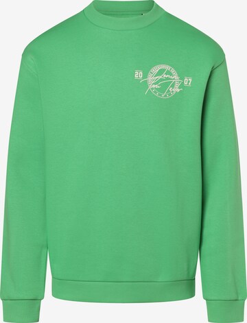 TOM TAILOR DENIM Sweatshirt in Green: front