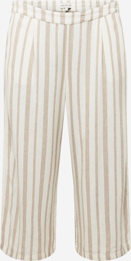ONLY Carmakoma Pantalon 'CARISA' en beige / blanc, Vue avec produit