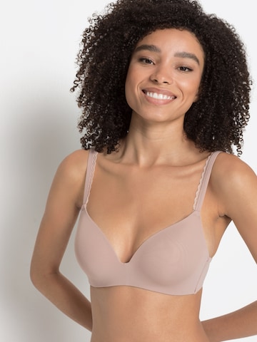 s.Oliver - Push-up Sujetador en beige: frente