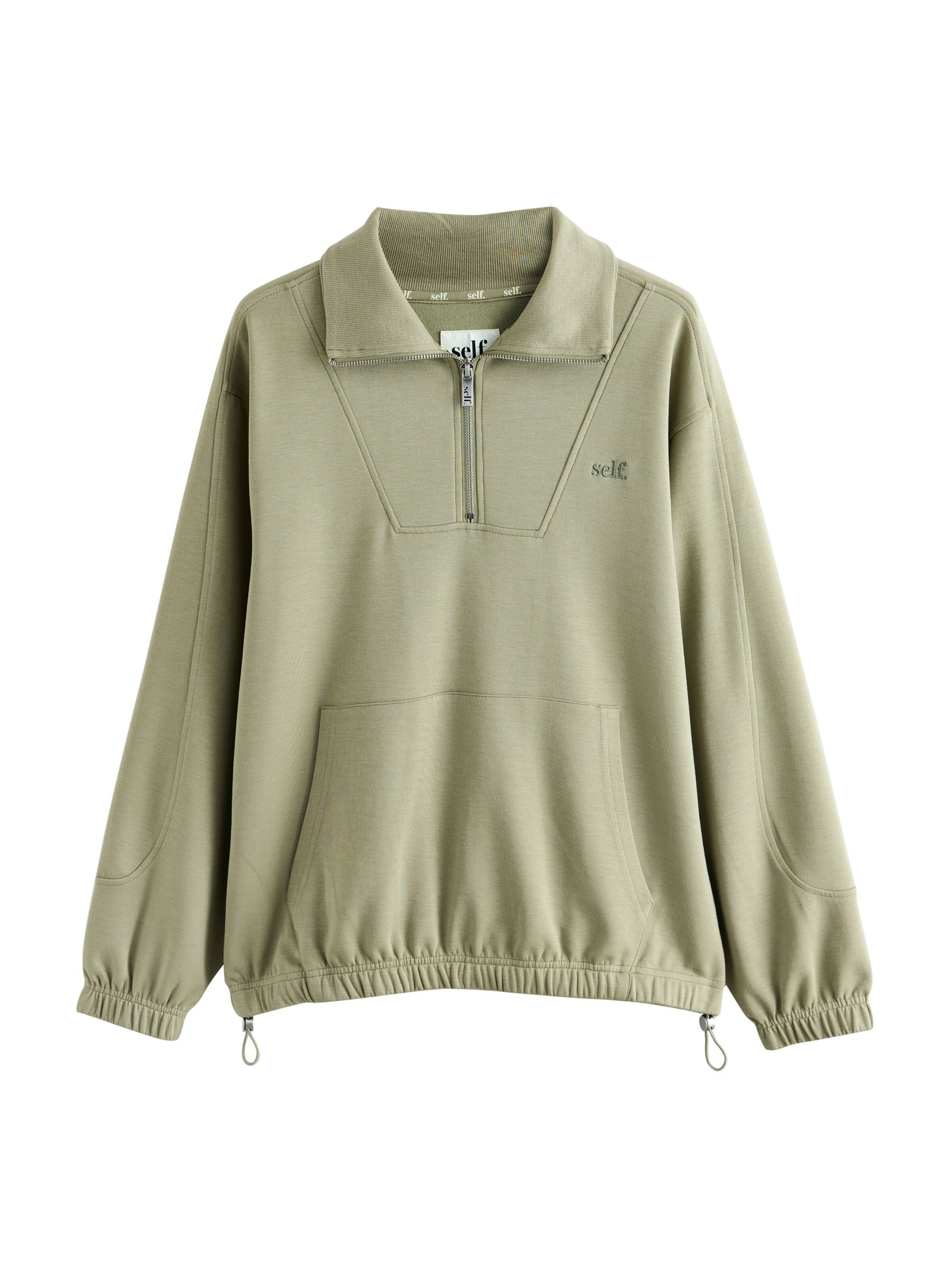 Felpa di self. in verde: frontale