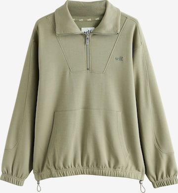 Felpa di self. in verde: frontale